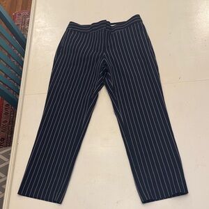 Women’s Striped Black Pants